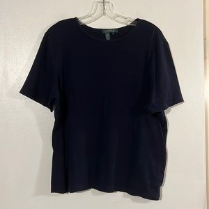 Ralph Lauren dark blue short sleeve shirt
